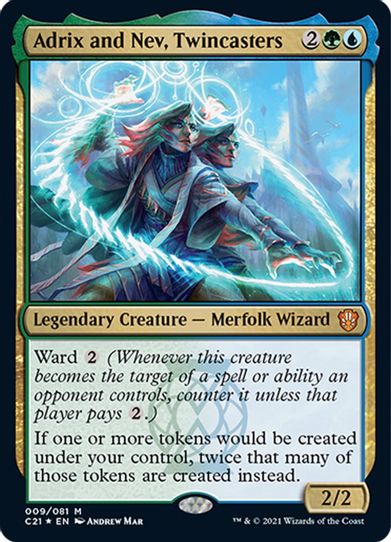 Adrix and Nev, Twincasters (9) [Commander 2021]
