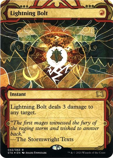 Lightning Bolt (Foil Etched) (42) [Strixhaven: Mystical Archives]