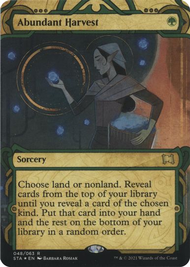 Abundant Harvest (Foil Etched) (48) [Strixhaven: Mystical Archives]