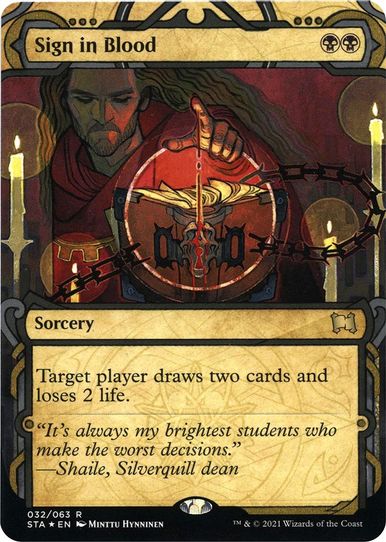 Sign in Blood (Foil Etched) (32) [Strixhaven: Mystical Archives]