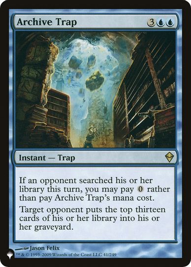 Archive Trap (41) [The List]