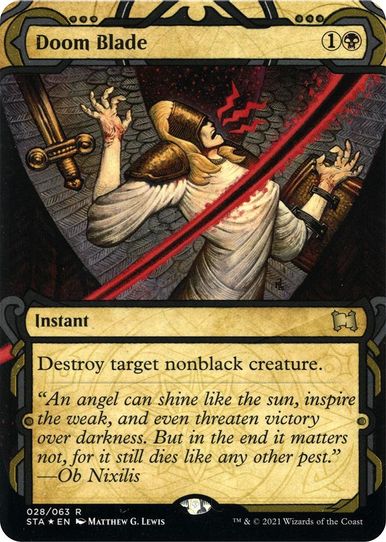 Doom Blade (Foil Etched) (28) [Strixhaven: Mystical Archives]
