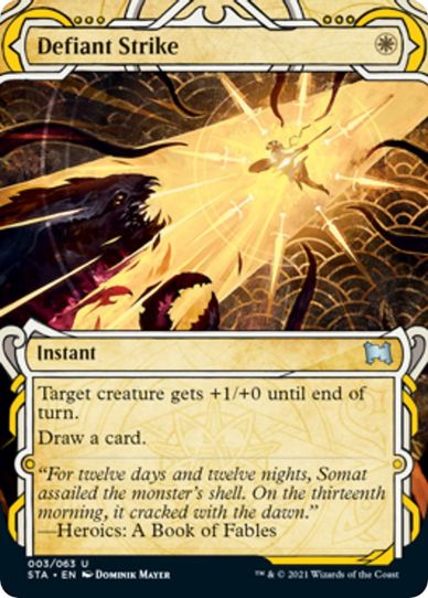 Defiant Strike (3) [Strixhaven: Mystical Archives]