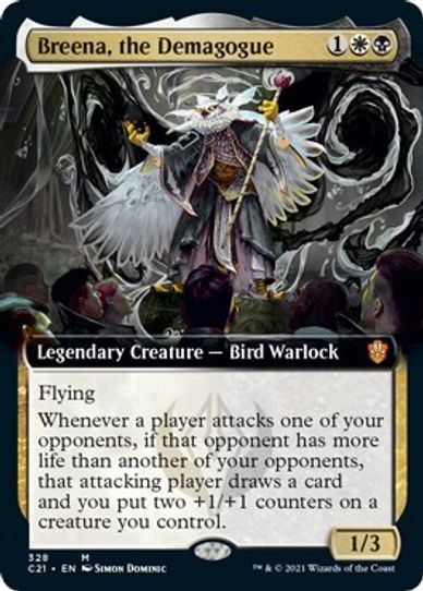 Breena, the Demagogue (Extended Art) (328) [Commander 2021]