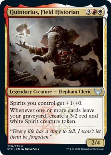 Quintorius, Field Historian (220) [Strixhaven: School of Mages]