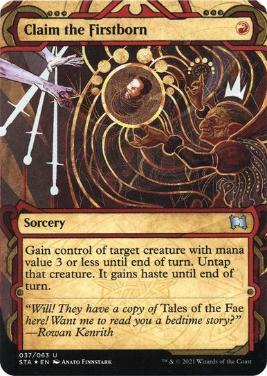 Claim the Firstborn (Foil Etched) (37) [Strixhaven: Mystical Archives]