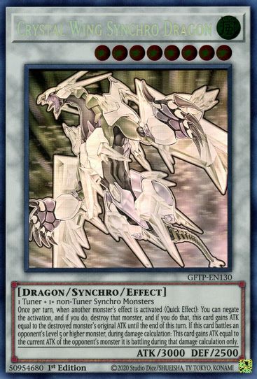 Crystal Wing Synchro Dragon (Ghost Rare) (GFTP-EN130) [Ghosts From the Past]