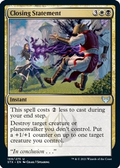 Closing Statement (169) [Strixhaven: School of Mages]