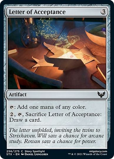 Letter of Acceptance (256) [Strixhaven: School of Mages]