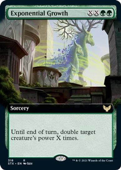 Exponential Growth (Extended Art) (318) [Strixhaven: School of Mages]