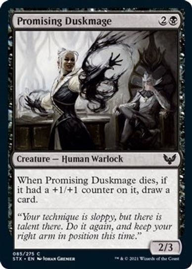 Promising Duskmage (85) [Strixhaven: School of Mages]