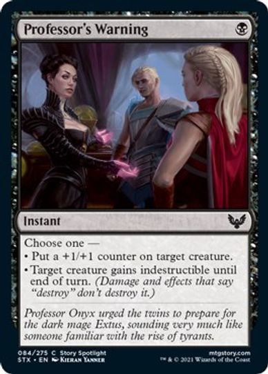 Professor's Warning (84) [Strixhaven: School of Mages]