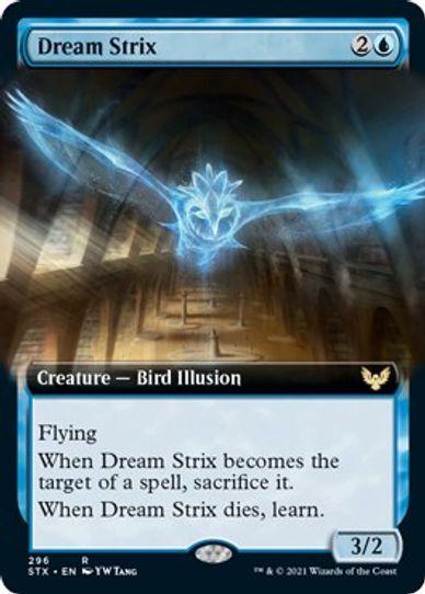 Dream Strix (Extended Art) (296) [Strixhaven: School of Mages]