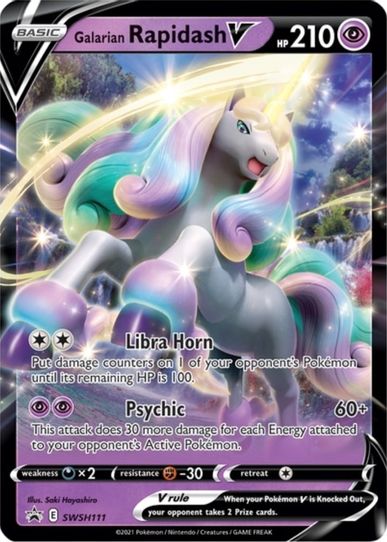 Galarian Rapidash V SWSH111 (SWSH111) [SWSH: Sword & Shield Promo Cards]