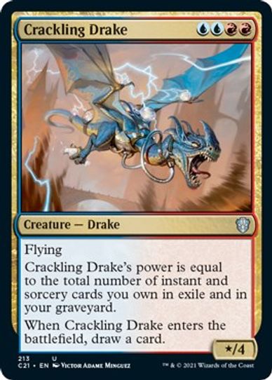 Crackling Drake (213) [Commander 2021]