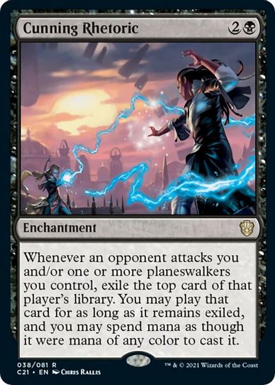 Cunning Rhetoric (38) [Commander 2021]