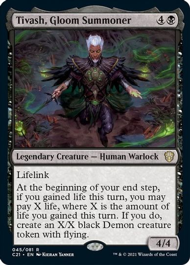 Tivash, Gloom Summoner (45) [Commander 2021]
