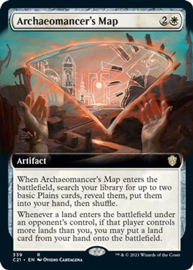 Archaeomancer's Map (Extended Art) (339) [Commander 2021]