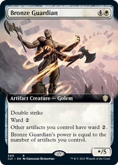 Bronze Guardian (Extended Art) (340) [Commander 2021]
