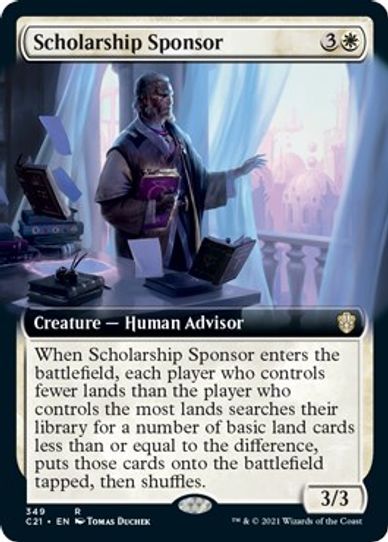 Scholarship Sponsor (Extended Art) (349) [Commander 2021]