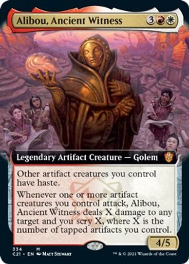 Alibou, Ancient Witness (Extended Art) (334) [Commander 2021]