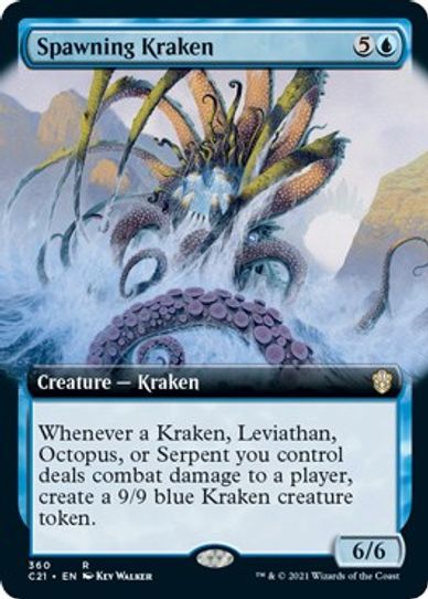 Spawning Kraken (Extended Art) (360) [Commander 2021]