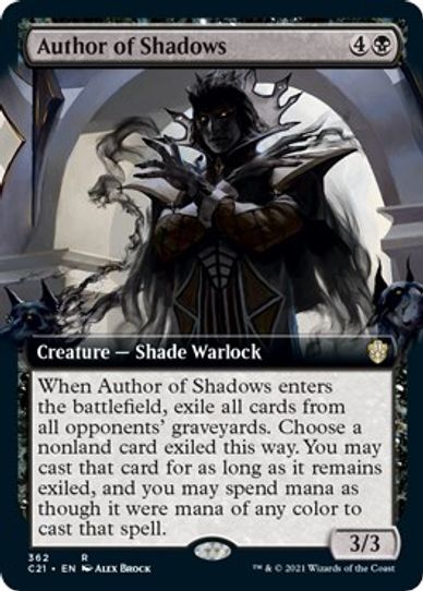 Author of Shadows (Extended Art) (362) [Commander 2021]