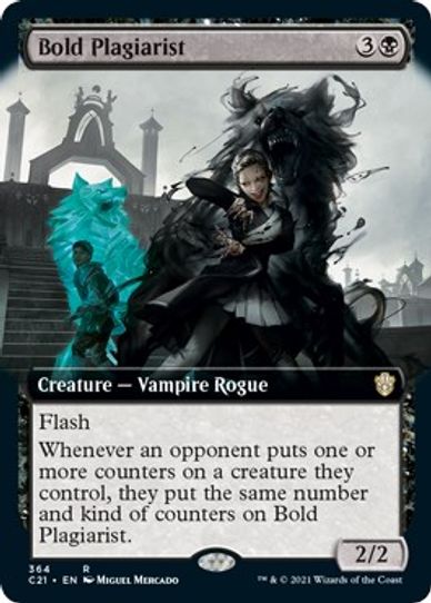 Bold Plagiarist (Extended Art) (364) [Commander 2021]