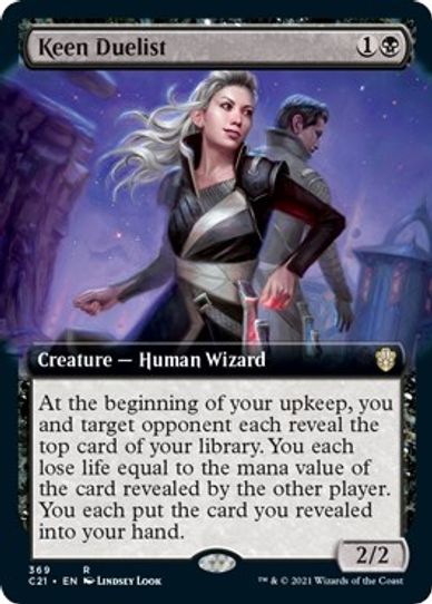 Keen Duelist (Extended Art) (369) [Commander 2021]