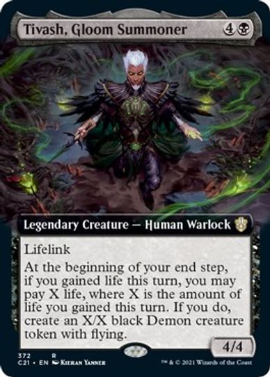 Tivash, Gloom Summoner (Extended Art) (372) [Commander 2021]