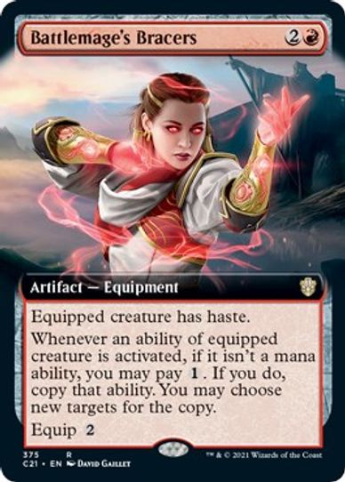 Battlemage's Bracers (Extended Art) (375) [Commander 2021]