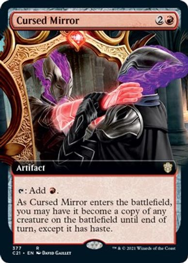 Cursed Mirror (Extended Art) (377) [Commander 2021]