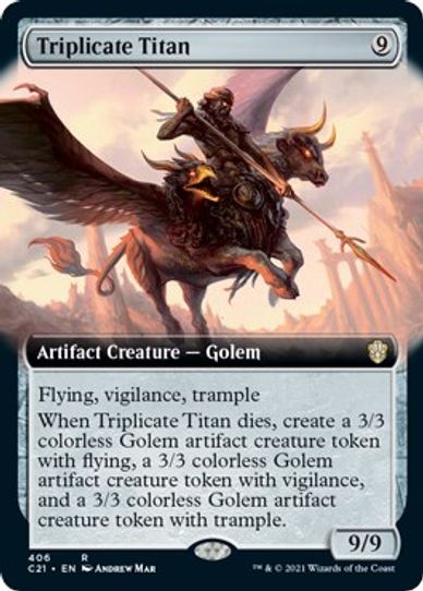 Triplicate Titan (Extended Art) (406) [Commander 2021]