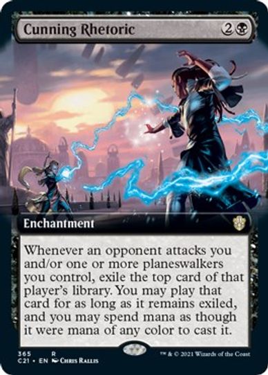 Cunning Rhetoric (Extended Art) (365) [Commander 2021]