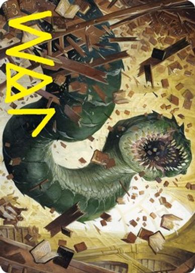 Bookwurm Art Card (Gold-Stamped Signature) (14) [Art Series: Strixhaven]