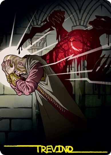 Agonizing Remorse Art Card (Gold-Stamped Signature) (70) [Art Series: Strixhaven]