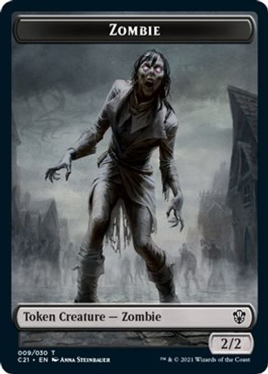 Zombie // Spirit Double-sided Token [Commander 2021]