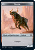 Golem // Thopter Double-sided Token [Commander 2021]