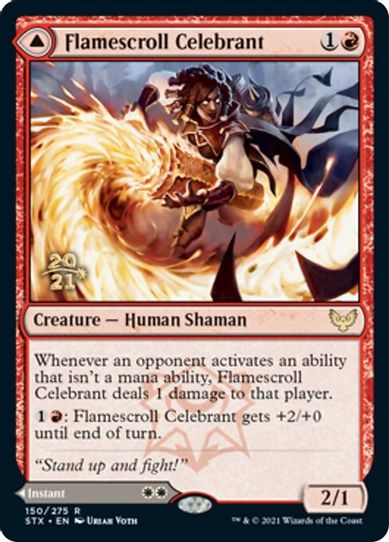 Flamescroll Celebrant (150) [Prerelease Cards]