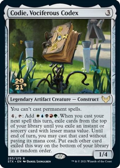 Codie, Vociferous Codex (253) [Prerelease Cards]