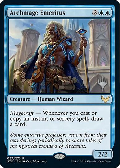Archmage Emeritus (37) [Promo Pack: Strixhaven]