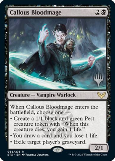 Callous Bloodmage (66) [Promo Pack: Strixhaven]