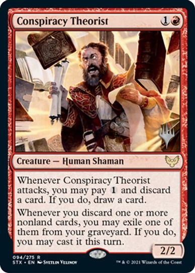 Conspiracy Theorist (94) [Promo Pack: Strixhaven]
