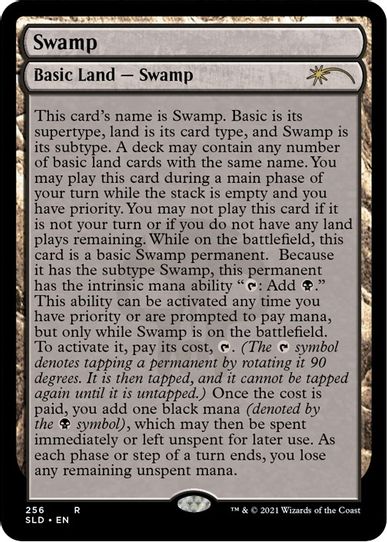 Swamp (Full-Text Lands) (256) [Secret Lair Drop Series]