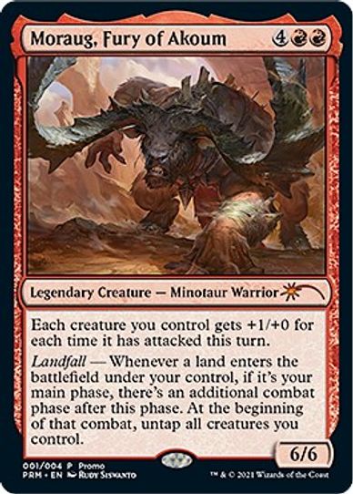 Moraug, Fury of Akoum (1) [Unique and Miscellaneous Promos]