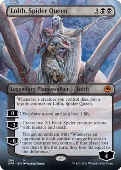Lolth, Spider Queen (Borderless) (284) [Adventures in the Forgotten Realms]