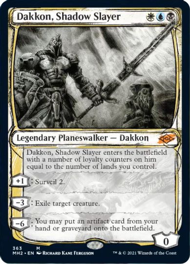 Dakkon, Shadow Slayer (Showcase) (363) [Modern Horizons 2]