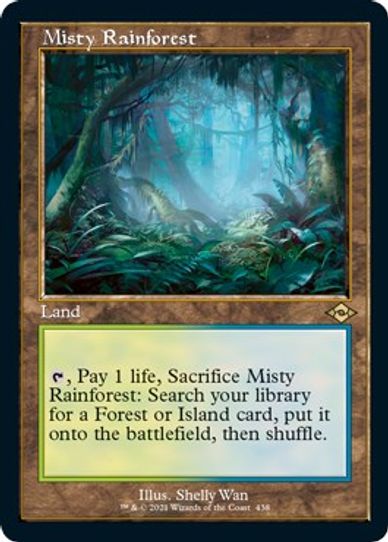 Misty Rainforest (Retro Frame) (Foil Etched) (438) [Modern Horizons 2]