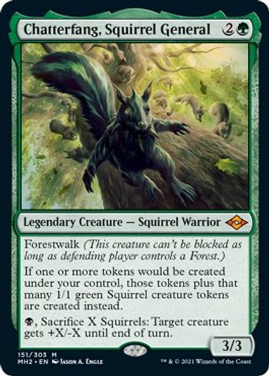 Chatterfang, Squirrel General (151) [Modern Horizons 2]
