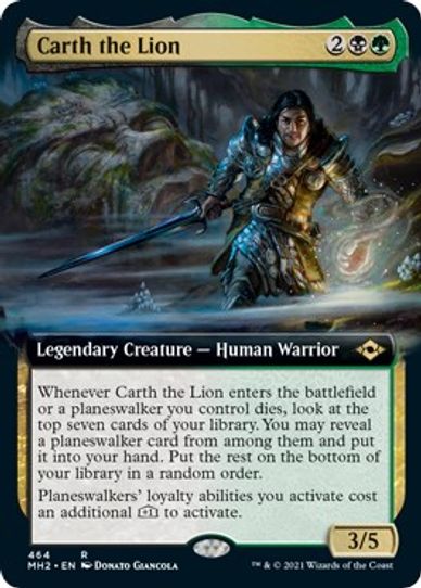 Carth the Lion (Extended Art) (464) [Modern Horizons 2]